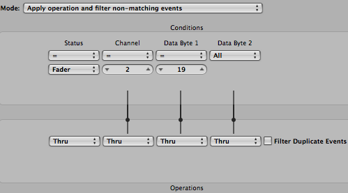 Step 11 - Click on the transformer to configure it so that it lets only the transformed envelope events go thru